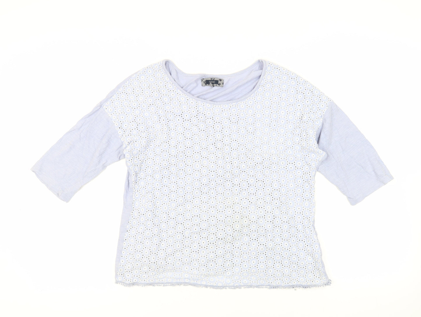 Womens UK Size 16 NEXT Blue Basic T-Shirt