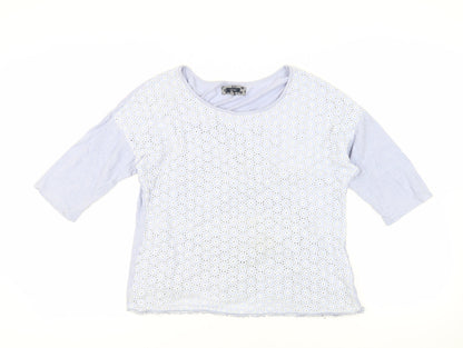 Womens UK Size 16 NEXT Blue Basic T-Shirt