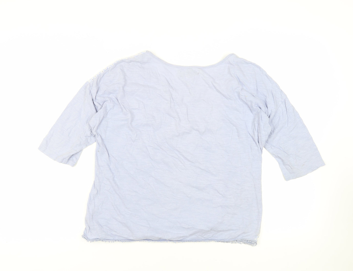 Womens UK Size 16 NEXT Blue Basic T-Shirt