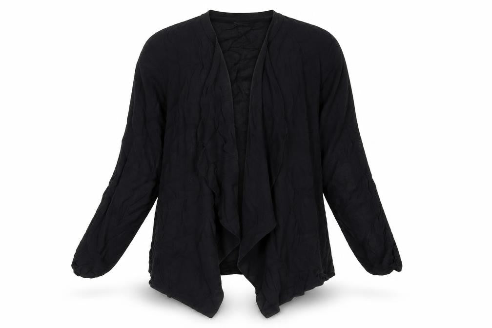 Womens UK Size 10 New Look Black Kimono Blouse