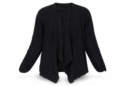 Womens UK Size 10 New Look Black Kimono Blouse