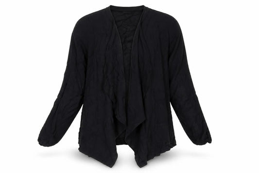 Womens UK Size 10 New Look Black Kimono Blouse