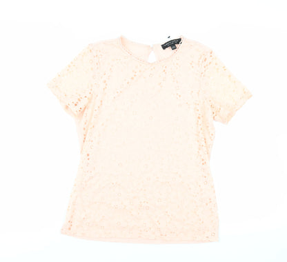 Womens UK Size 10 Dorothy Perkins Pink Basic Blouse