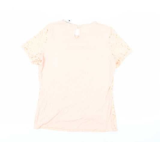 Womens UK Size 10 Dorothy Perkins Pink Basic Blouse