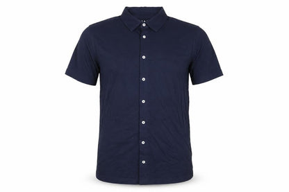boohooMAN Mens Blue Cotton Polo Size S Collared Button