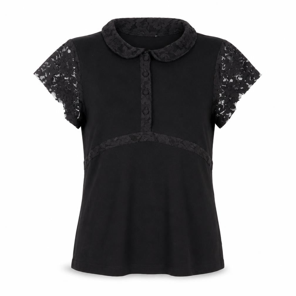 Womens UK Size 12 Per Una Black Basic Blouse