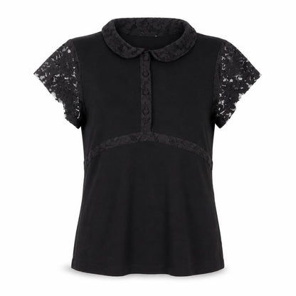 Womens UK Size 12 Per Una Black Basic Blouse