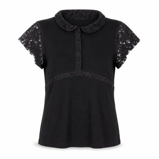 Womens UK Size 12 Per Una Black Basic Blouse