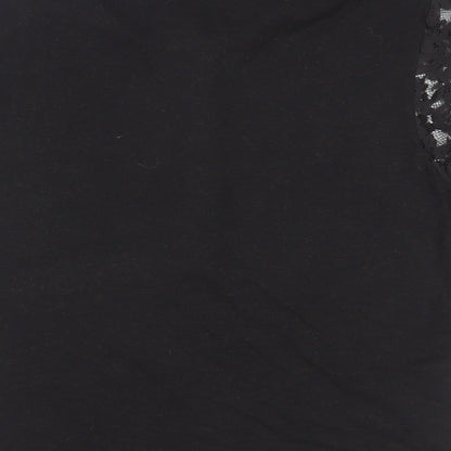 Womens UK Size 12 Per Una Black Basic Blouse