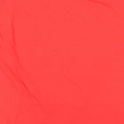 Fruit of the Loom Boys Red Cotton Pullover T-Shirt Size 9-10 Years Crew Neck Pullover - Red Devils