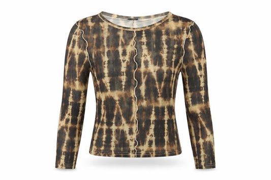 Womens UK Size XS Urban Outfitters Brown Cropped T-Shirt