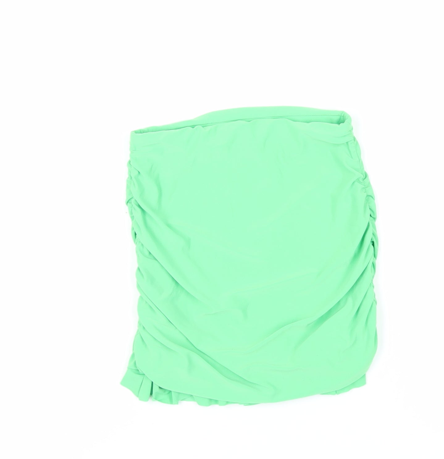 Womens UK Size 6 PRETTYLITTLETHING Green Cropped Blouse