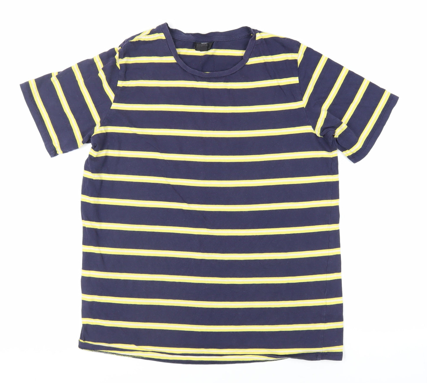 Womens UK Size 12 Topshop Blue Basic T-Shirt