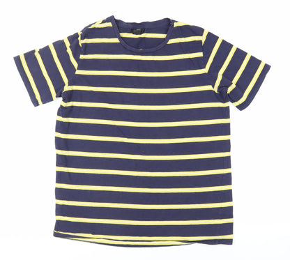 Womens UK Size 12 Topshop Blue Basic T-Shirt