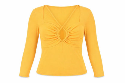 Womens UK Size 10 New Look Orange Basic Blouse