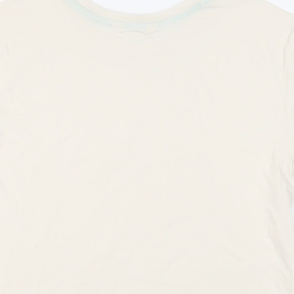 Womens UK Size S Marks and Spencer Ivory Basic T-Shirt