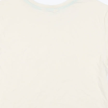 Womens UK Size S Marks and Spencer Ivory Basic T-Shirt