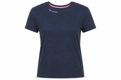 Marks & Spencer Womens Blue Solid Cotton Top Pyjama Top Size S