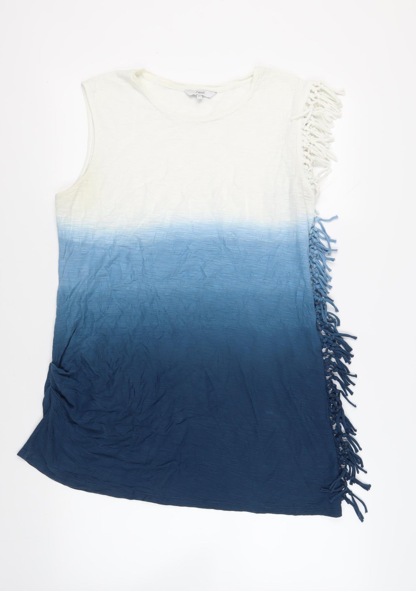 Womens UK Size 14 NEXT Blue Tunic T-Shirt