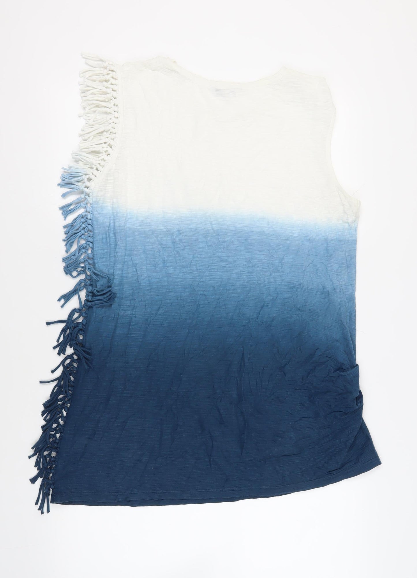 Womens UK Size 14 NEXT Blue Tunic T-Shirt