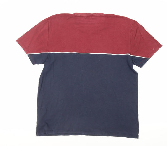 NEXT Mens Blue Cotton T-Shirt Size L Crew Neck