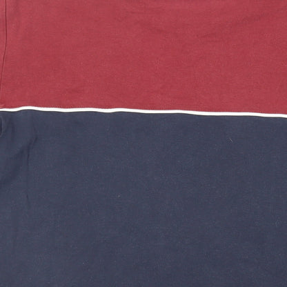 NEXT Mens Blue Cotton T-Shirt Size L Crew Neck