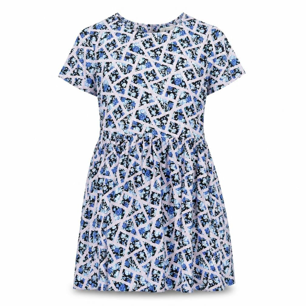 Glamorous Womens Multicoloured Geometric Polyester A-Line Size 10 Round Neck Button