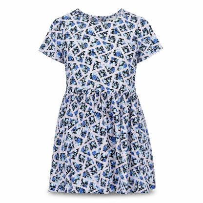 Glamorous Womens Multicoloured Geometric Polyester A-Line Size 10 Round Neck Button