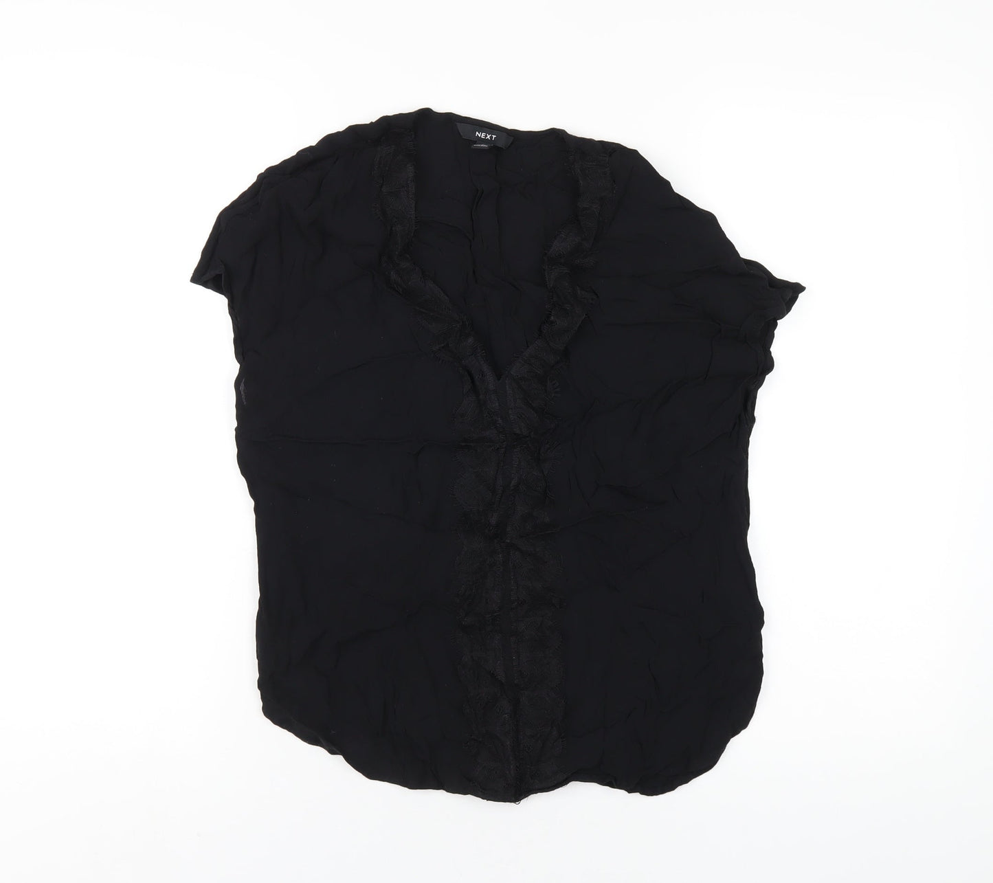 Womens UK Size 12 NEXT Black Basic Blouse