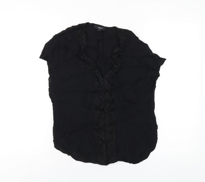 Womens UK Size 12 NEXT Black Basic Blouse