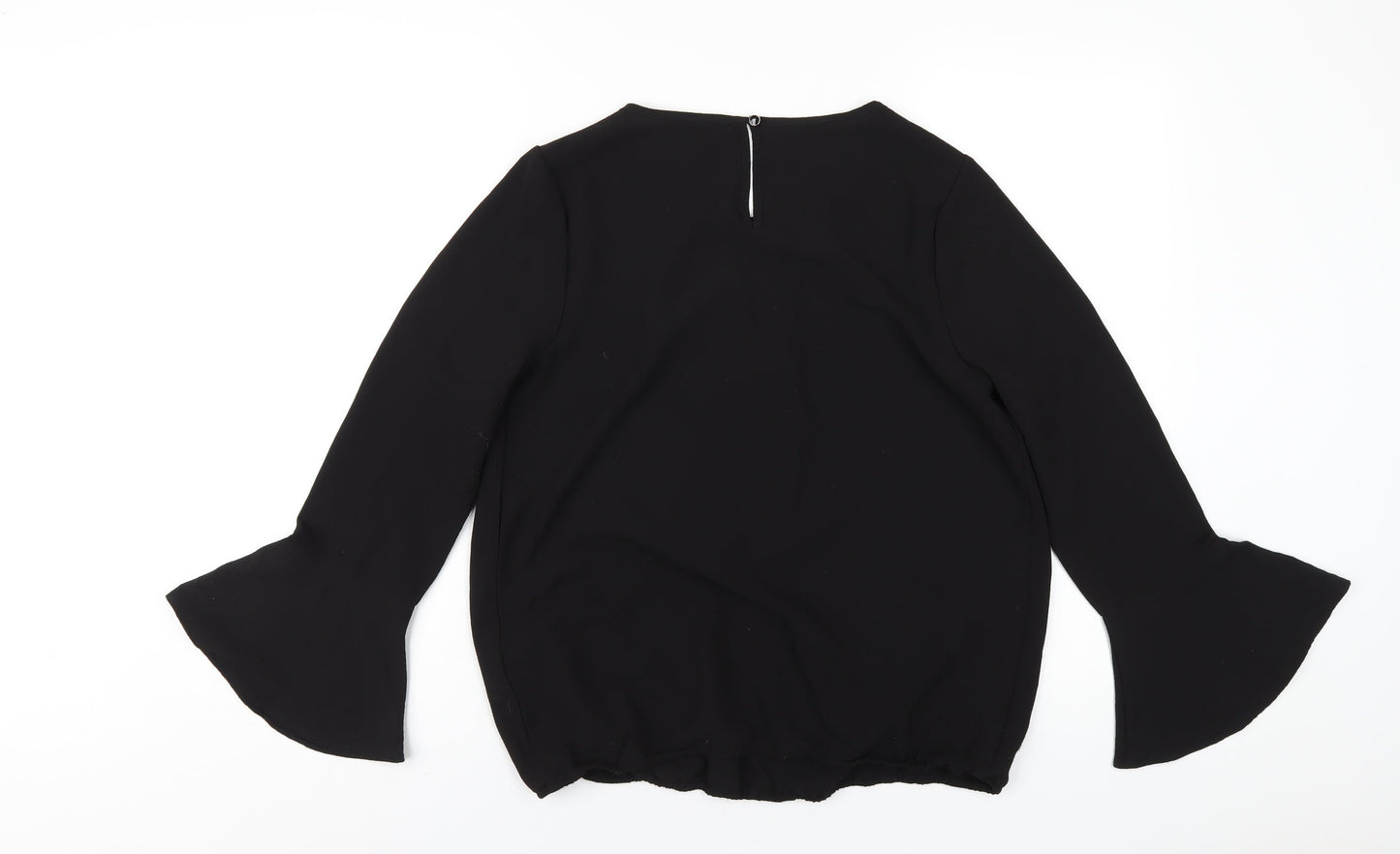 Womens UK Size 10 Klass Black Basic T-Shirt