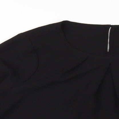 Womens UK Size 10 Klass Black Basic T-Shirt
