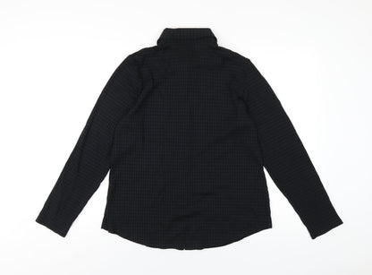 Womens UK Size 16 Marks and Spencer Black Basic Button-Up