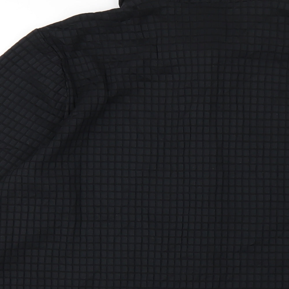 Womens UK Size 16 Marks and Spencer Black Basic Button-Up