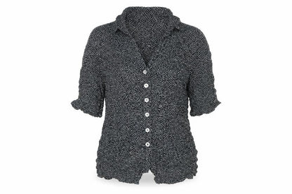 Womens UK Size 14 Wallis Black Basic Button-Up