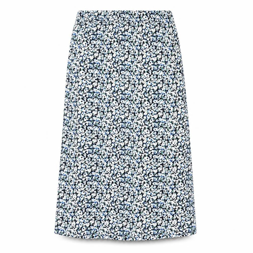 Marks & Spencer Womens Multicoloured Floral Viscose A-Line Skirt Size 14