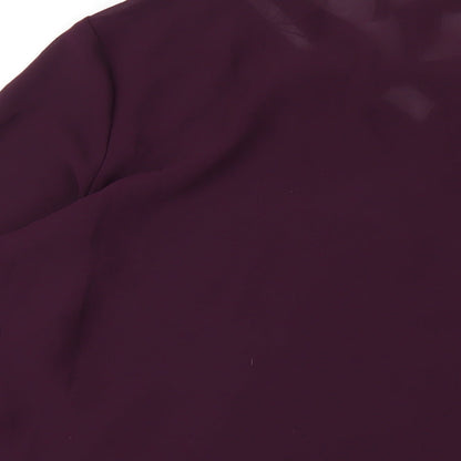 Womens UK Size 12 Intuition Purple Basic Blouse