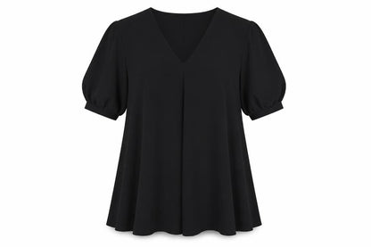 ASOS Womens Black Polyester A-Line Size 6 V-Neck Pullover