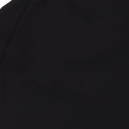 ASOS Womens Black Polyester A-Line Size 6 V-Neck Pullover