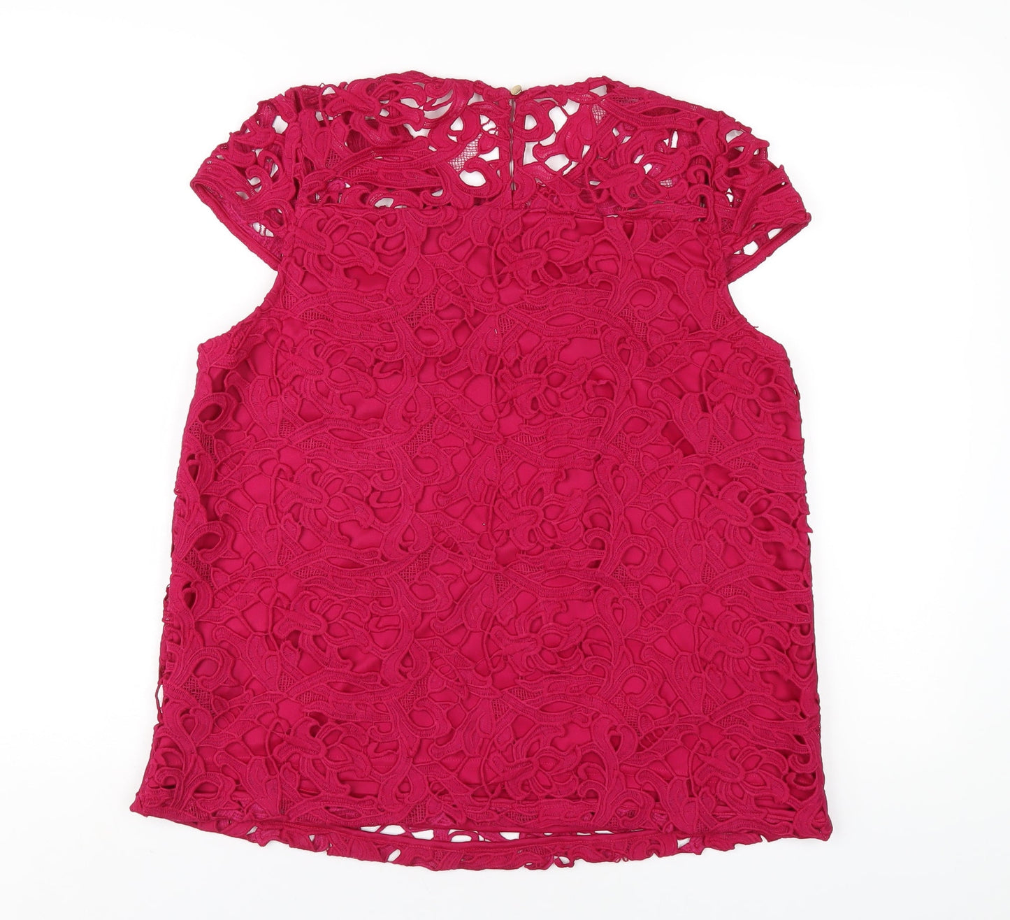 Womens UK Size 14 Dorothy Perkins Pink Basic T-Shirt