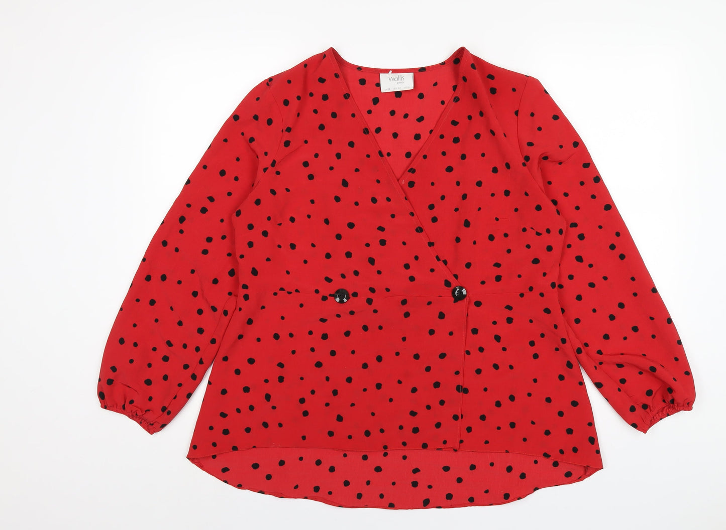 Womens UK Size 14 Wallis Red Basic T-Shirt
