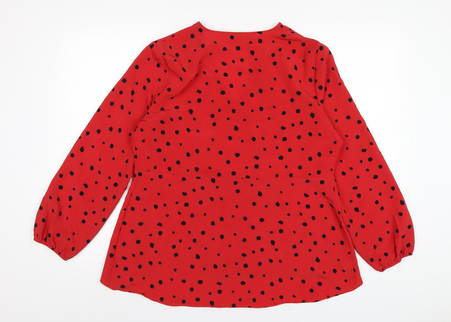 Womens UK Size 14 Wallis Red Basic T-Shirt