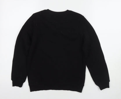 Gremlins Boys Black Cotton Pullover Sweatshirt Size 9-10 Years Pullover - Logo