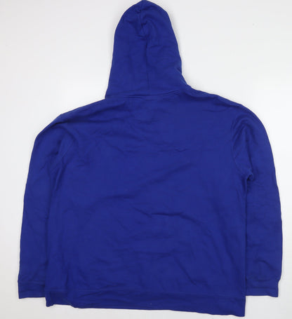 Fanatics Womens Blue Cotton Pullover Hoodie Size L Pullover - Detroit Basketball 1957