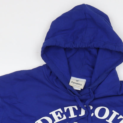 Fanatics Womens Blue Cotton Pullover Hoodie Size L Pullover - Detroit Basketball 1957