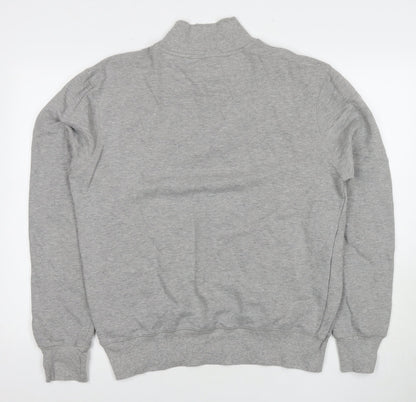 Peter Werth Mens Grey Cotton Pullover Hoodie Size L