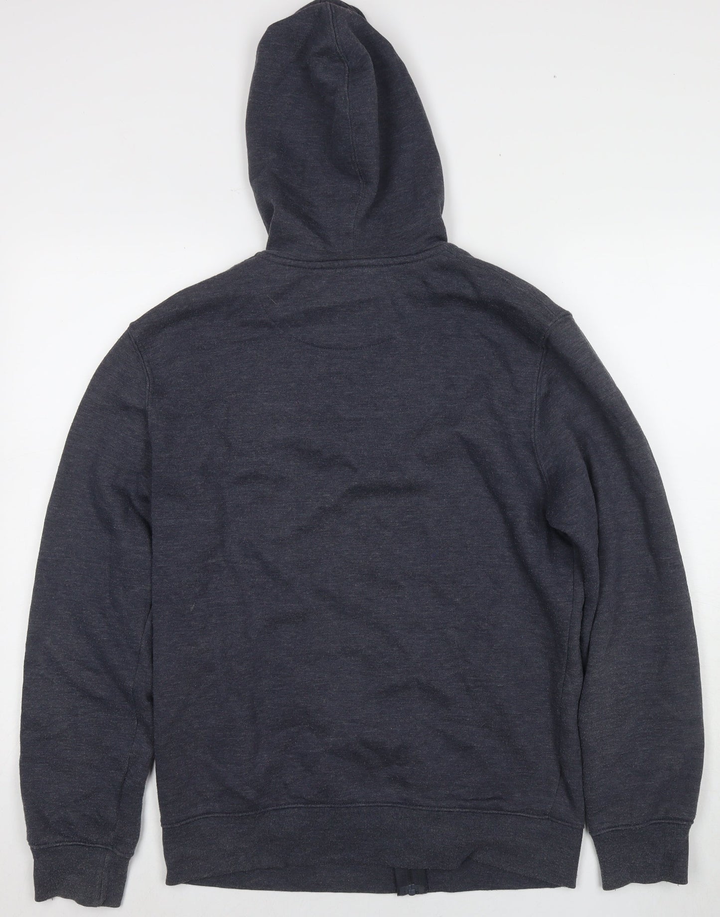 Mens UK Size M Easy Blue Full Zip Hoodie