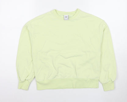 Zara Girls Green Cotton Pullover Sweatshirt Size 11-12 Years Pullover