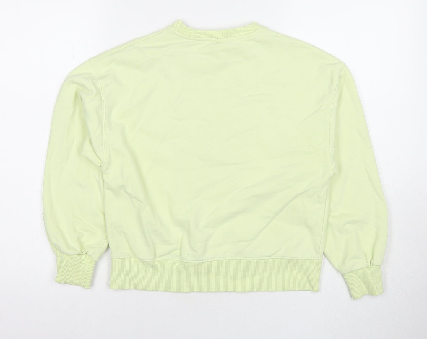 Zara Girls Green Cotton Pullover Sweatshirt Size 11-12 Years Pullover