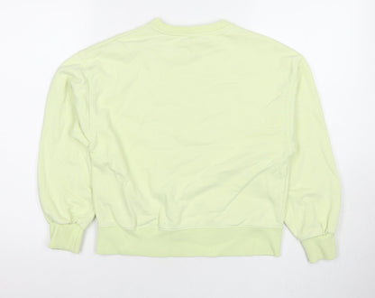 Zara Girls Green Cotton Pullover Sweatshirt Size 11-12 Years Pullover